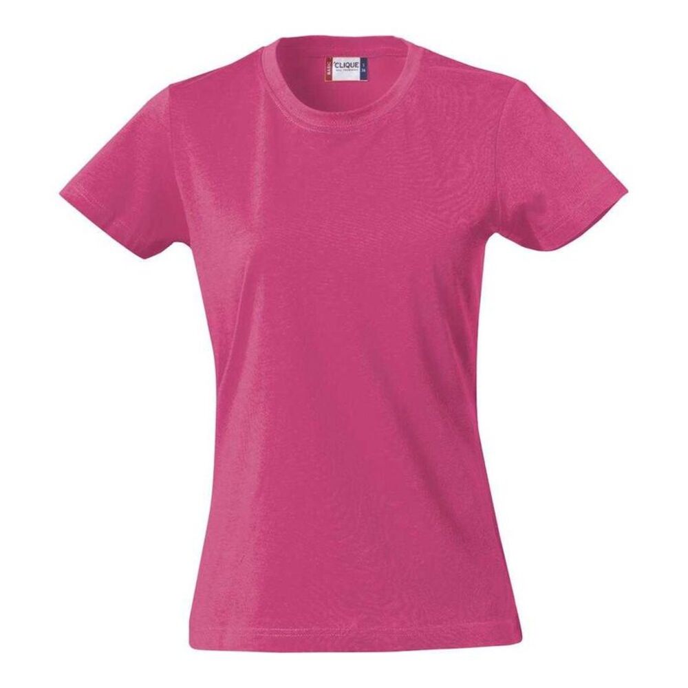 Clique Womens/Ladies Plain T-Shirt / Bright Cerise